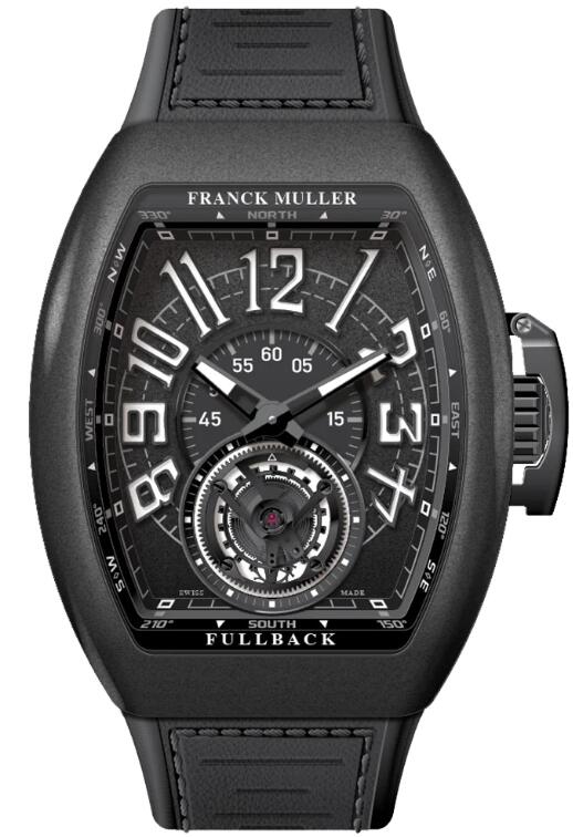 Buy Franck Muller Vanguard Fullback Tourbillon Black Titanium Replica Watch for sale Cheap Price V 45 T DT LCK (NR) (TTNRMC) (NR. BLC NR)